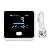 Best PM2.5 Detector for Home Office 3 in 1 indoor Air Quality Monitor for PM 2.5 Temperature Humidity