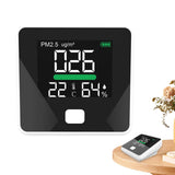 Best PM2.5 Detector for Home Office 3 in 1 indoor Air Quality Monitor for PM 2.5 Temperature Humidity