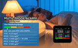 Portable 9-in-1 Indoor Air Quality Monitor for Home, Office, School Detects PM2.5, PM1.0, PM10, CO2, TVOC, HCHO, Temperature & Humidity