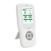 10-in-1 Air Quality Detector Indoor Real-Time Air Meter Test AQI, PM1.0, PM2.5, PM10, CO2, TVOC, HCHO, Particles, Temperature and Humidity with Alert