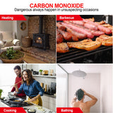 Best Carbon Monoxide Detector for Home Kitchen Battery Operated CO Alarm Meter with LED Digital Display
