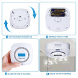 Portable Carbon Monoxide Detectors Battery Powered for House Kitchen CO Alarm Tester