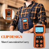 4 in 1 Gas Detector for Home Portable Air Quality Monitor H2S,O2,CO and LEL Multiple Indicator with Vibration and Alarm