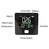 Best PM2.5 Detector for Home Office 3 in 1 indoor Air Quality Monitor for PM 2.5 Temperature Humidity