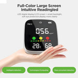 Best PM2.5 Air Quality Monitor with Temperature & Humidity Sensors for Home & Office indoor PM2 5 sensor with LED Display