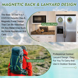 3-in-1 Portable Carbon Monoxide Detector for Travel Reliable CO Detector with Loud Alarm for Air Safety