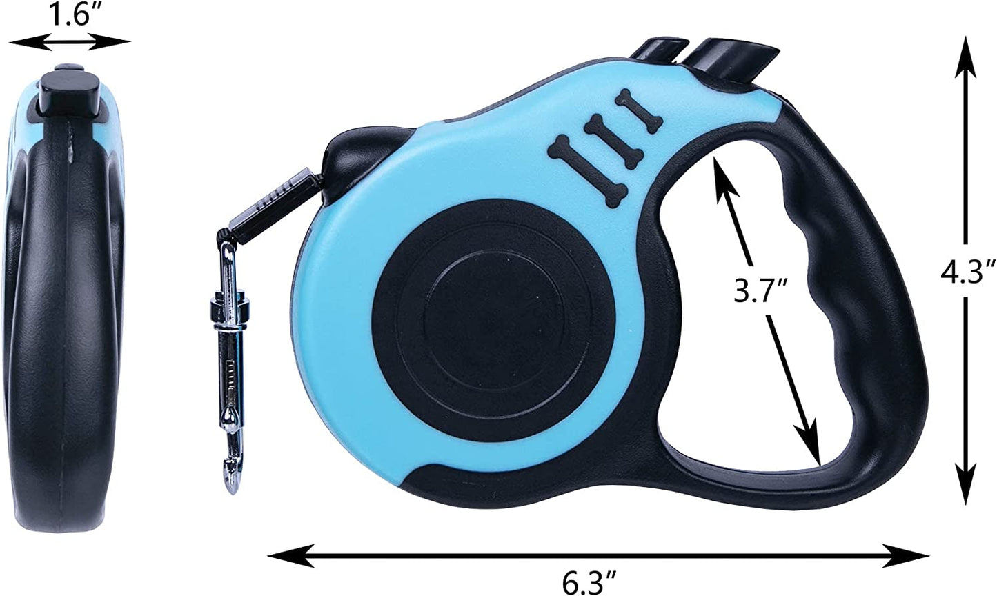 Retractable Dog Leash Automatic Telescopic Tractor Dog Tape 10/16 FT Durable and Convenient, with Non-Slip Handle