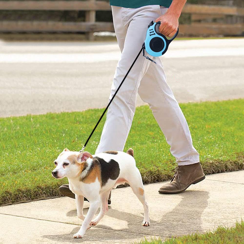 Retractable Dog Leash Automatic Telescopic Tractor Dog Tape 10/16 FT Durable and Convenient, with Non-Slip Handle