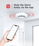 Smoke Detector with Fire Alarm Wireless Smoke Alarm with Real-Time App Notifications