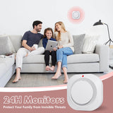Smoke Detector with Fire Alarm Wireless Smoke Alarm with Real-Time App Notifications