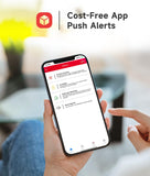 Smoke Detector with Fire Alarm Wireless Smoke Alarm with Real-Time App Notifications