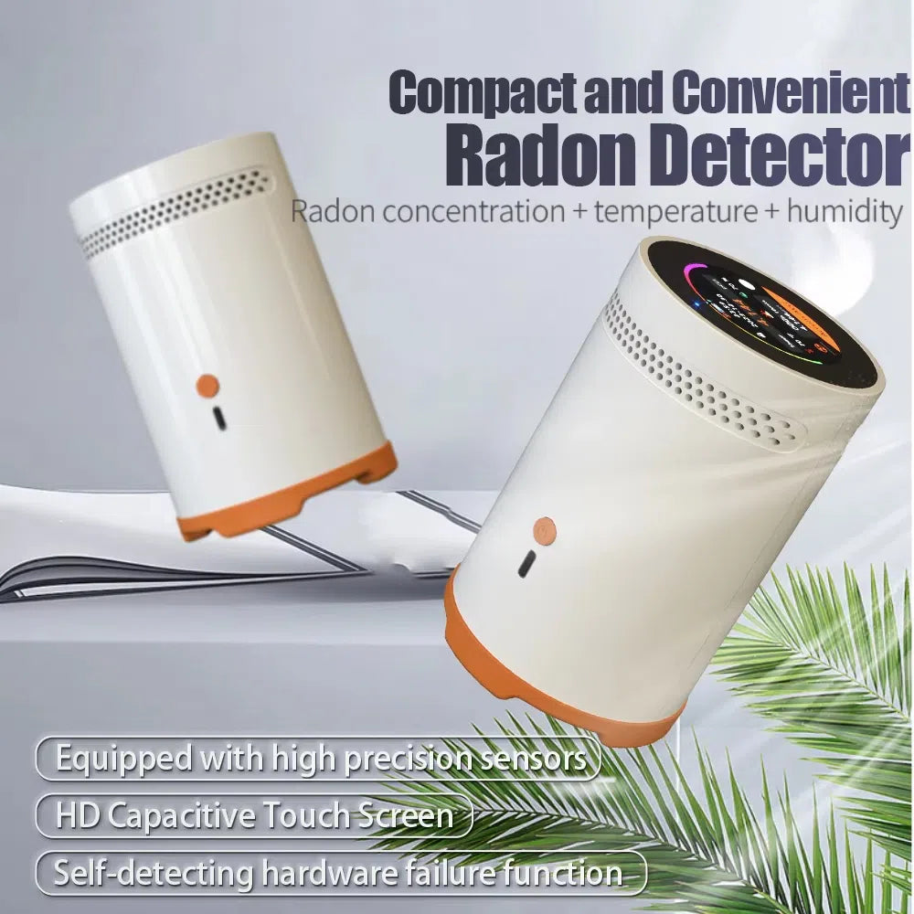 Professional Radon Detector for Home and Basement with Humidity & Temperature Sensor
