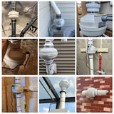 4 Inch Radon Mitigation System 260 CFM Radon Exhaust Fan IP67 Waterproof