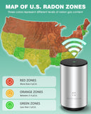 Best Radon Gas Detector for Home Basement Continuous Radon Monitor Battery Operated