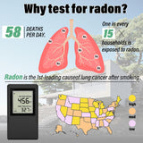 Portable Radon Gas Detector for Home Best Radon Tester Allows Short and Long Term Monitoring