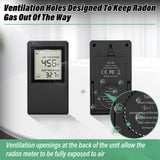 Portable Radon Gas Detector for Home Best Radon Tester Allows Short and Long Term Monitoring