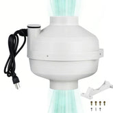 4 Inch Radon Mitigation System 260 CFM Radon Exhaust Fan IP67 Waterproof
