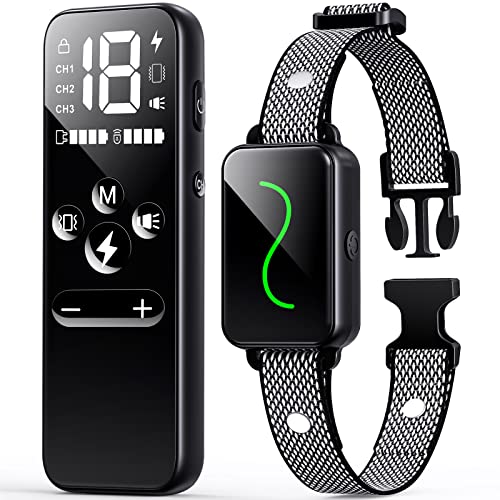 Dog Training Collar Rechargeable Shock Collar for Dogs with Vibration Beep for Small, Medium, Large Dogs