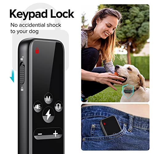 Dog Training Collar Rechargeable Shock Collar for Dogs with Vibration Beep for Small, Medium, Large Dogs