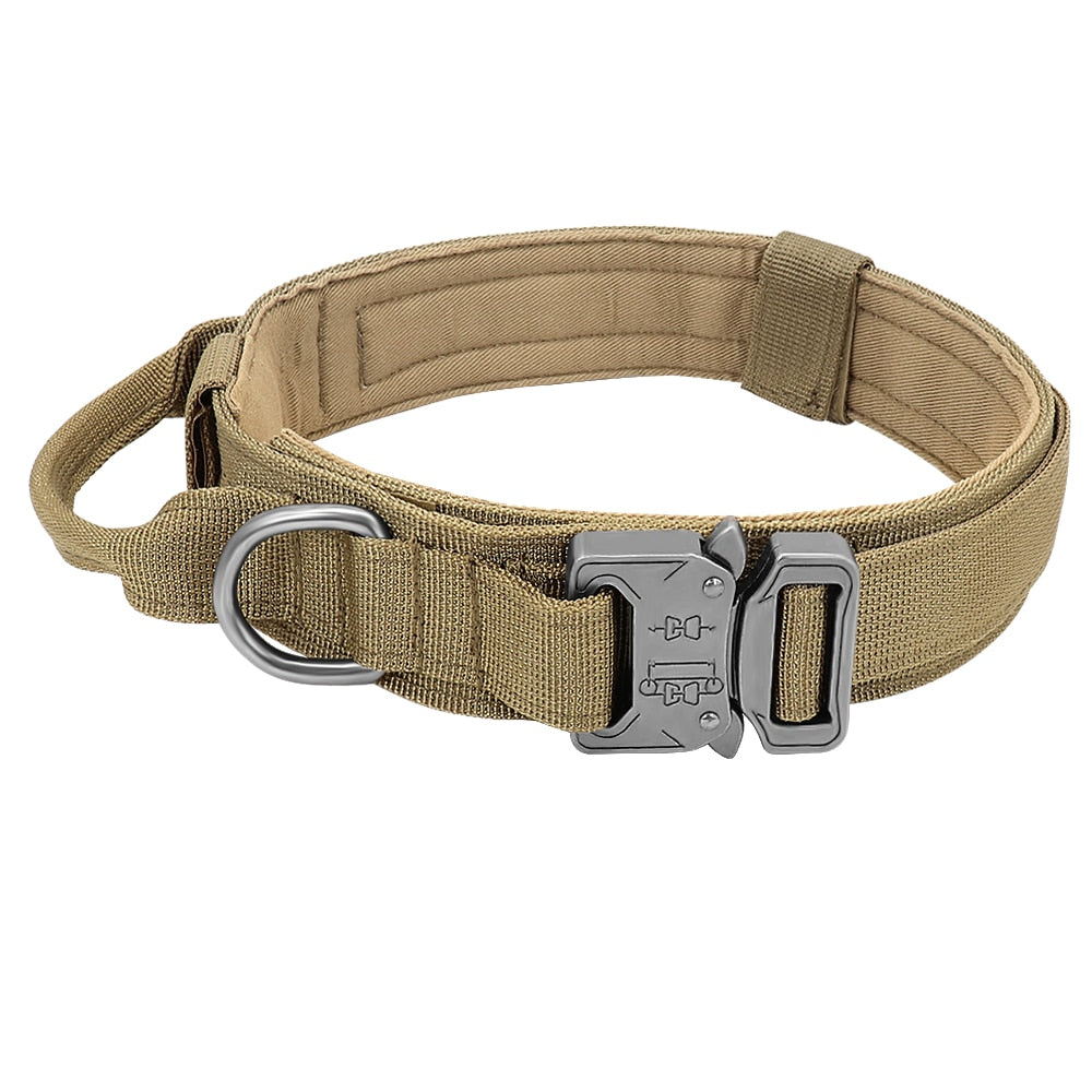 Military Tactical Dog Collar Leash for German Shepard Medium Large Dog Pet Collars For Walking Training Dog with Control Handle