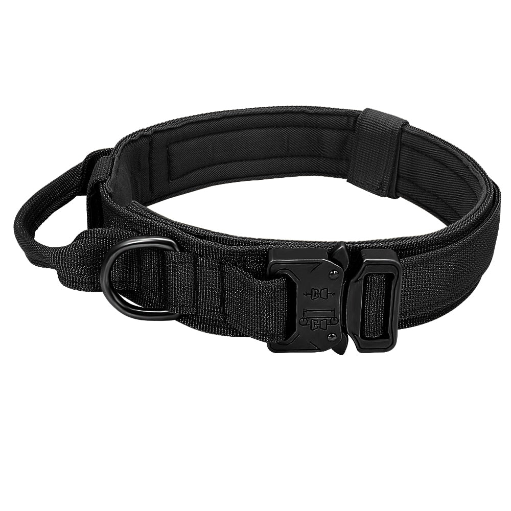 Military Tactical Dog Collar Leash for German Shepard Medium Large Dog Pet Collars For Walking Training Dog with Control Handle