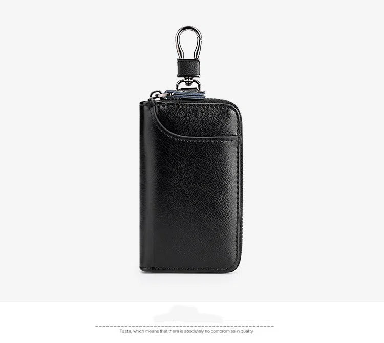 Premium Leather Car Key Holder Vacatime Keychain Case Wallet