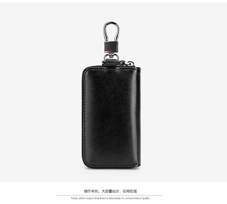 Premium Leather Car Key Holder Vacatime Keychain Case Wallet