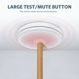 2 in 1 Smoke and Carbon Monoxide Detector for Home Kitchen Ultra-Thin Smoke & CO Alarm with Large Test/Silence Button