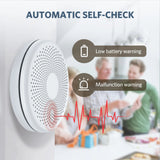 2 in 1 Smoke and Carbon Monoxide Detector for Home Kitchen Ultra-Thin Smoke & CO Alarm with Large Test/Silence Button