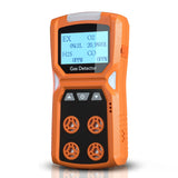 Gas Detector 4 in 1 Air Quality Monitor H2S,O2,CO and LEL Multiple Indicator with Vibration and Alarm