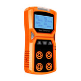 Gas Detector 4 in 1 Air Quality Monitor H2S,O2,CO and LEL Multiple Indicator with Vibration and Alarm