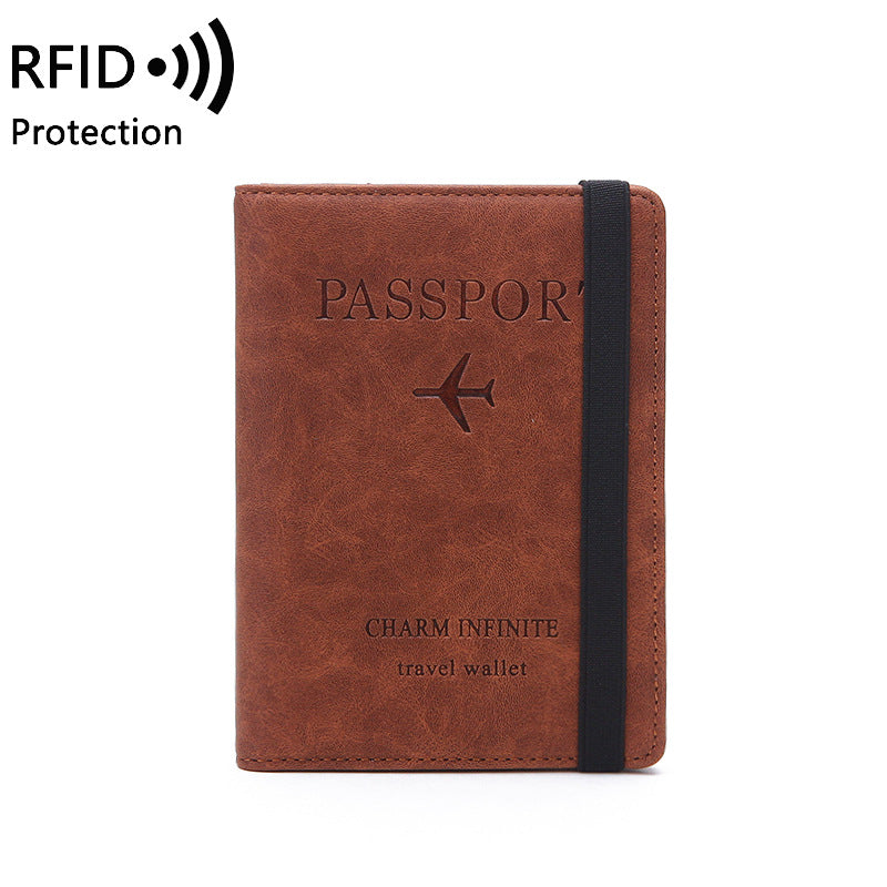 Passport Wallet Case Vacatime Passport Holder with Credit Card Slot and Boarding Pass Slot