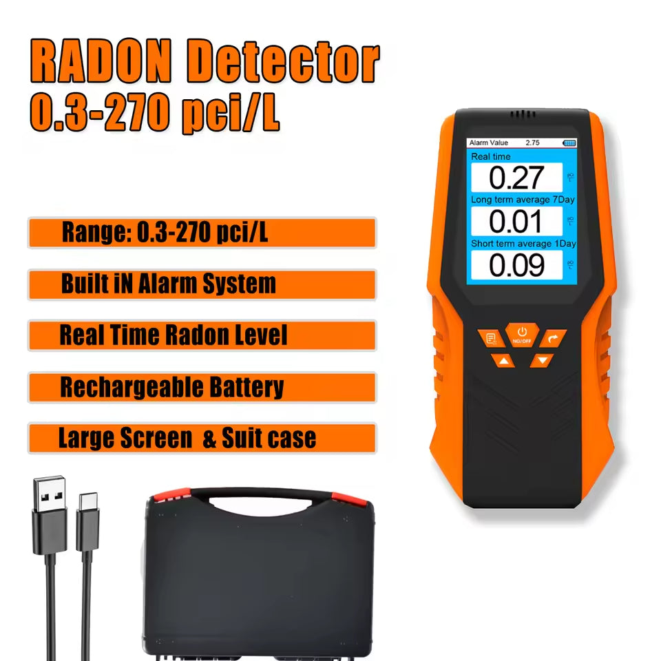 Best Radon Gas Detector for Home with LCD Display for Continuous and Long-Term Monitoring