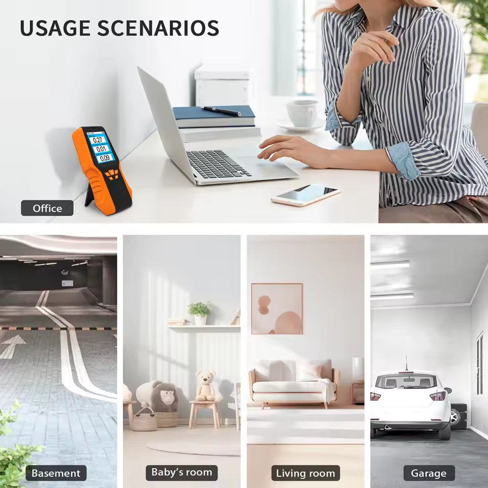 Best Radon Gas Detector for Home with LCD Display for Continuous and Long-Term Monitoring
