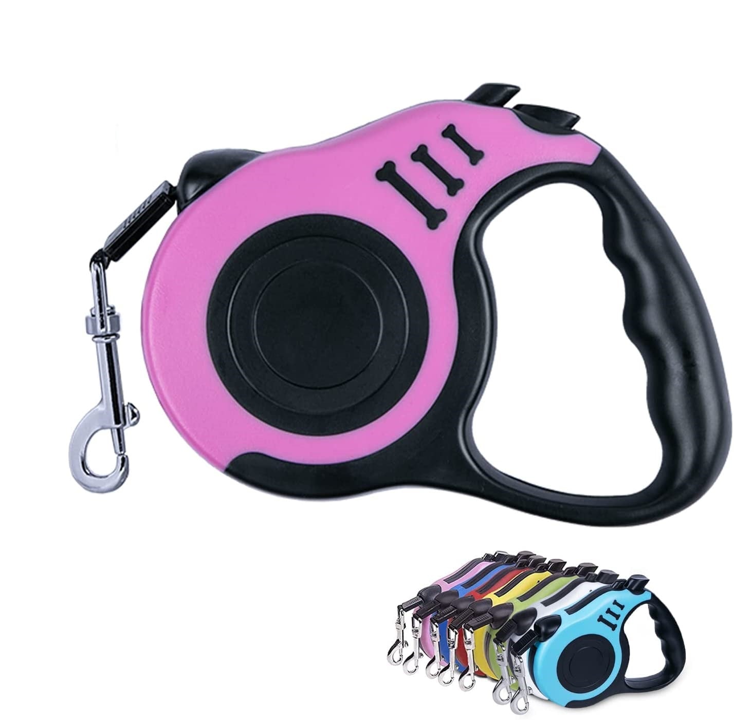 Retractable Dog Leash Automatic Telescopic Tractor Dog Tape 10/16 FT Durable and Convenient, with Non-Slip Handle