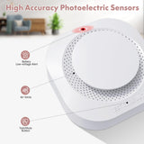 Smoke Detector with Fire Alarm Wireless Smoke Alarm with Real-Time App Notifications