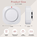 Smoke Detector with Fire Alarm Wireless Smoke Alarm with Real-Time App Notifications