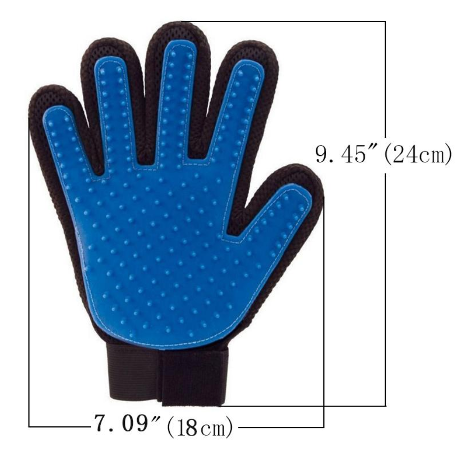 Gentle Deshedding Dog Brush Glove Pet Hair Remover Gloves for Cat and Dogs