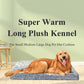 Plush Calming Dog Bed for Large Dogs Pet Bed with Waterproof Removable Cover Nonslip Bottom