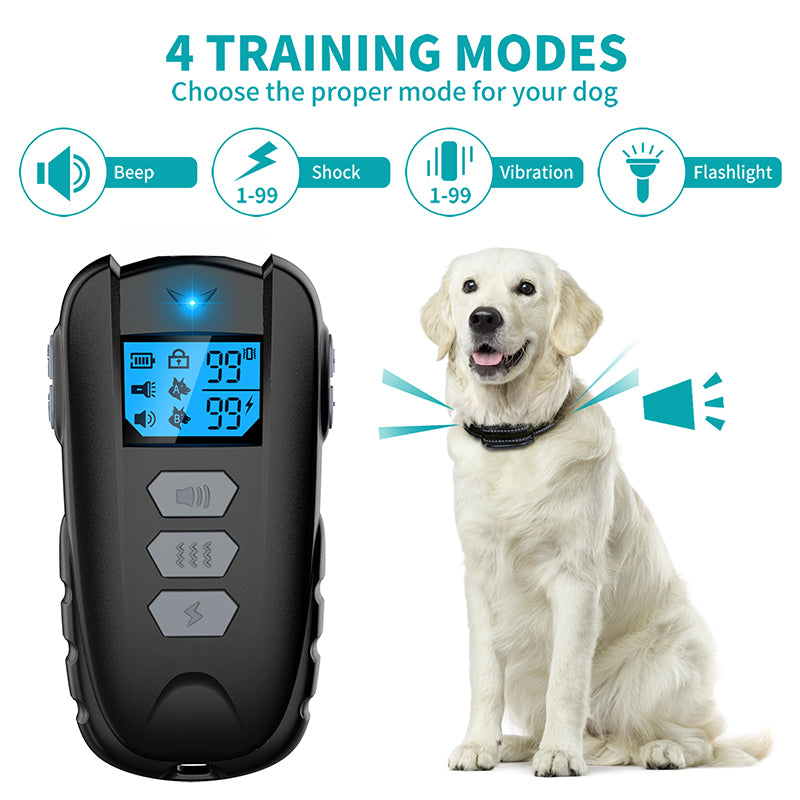 1000ft Electric Dog Training Collar Pet Remote Control for Dogs