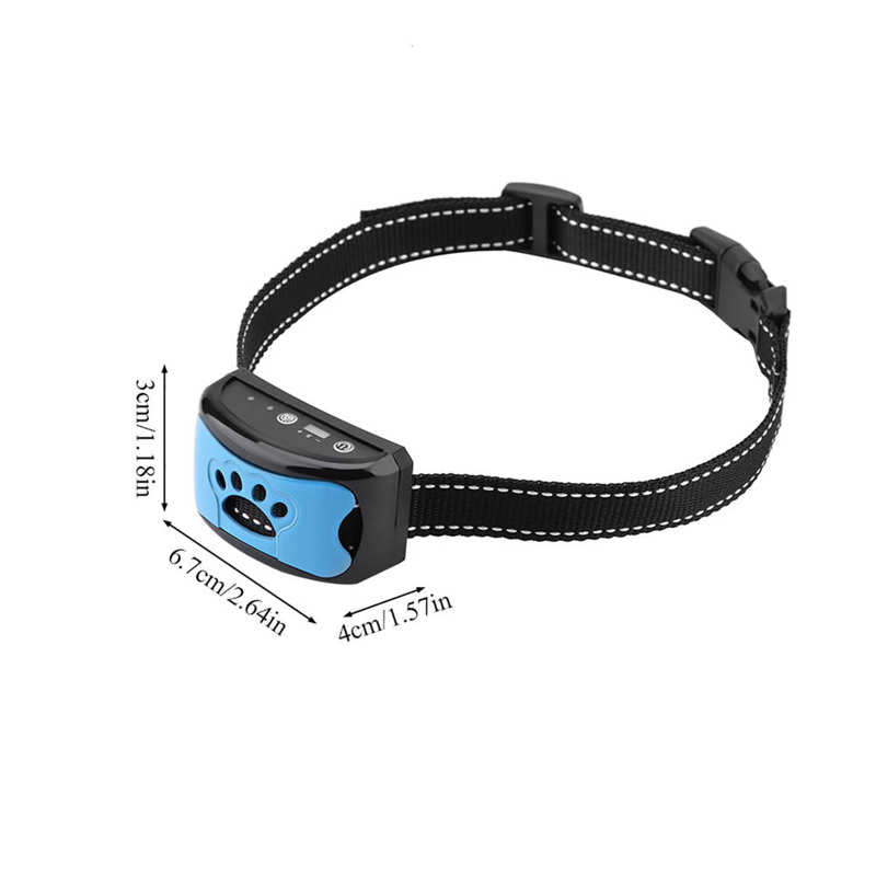 Dog Barking Control Device Rechargeable Waterproof Anti-Barking Collar for Pets Trainings