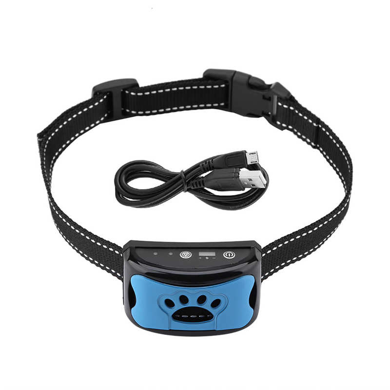 Dog Barking Control Device Rechargeable Waterproof Anti-Barking Collar for Pets Trainings