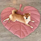 Dog Blanket Leaf Shape Puppy Mattress